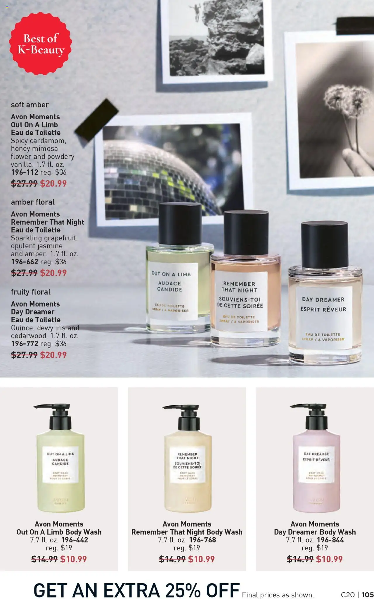 Avon Brochure - valid from 24.09.2025 | Page: 105 | Products: Eau de toilette, Body Wash