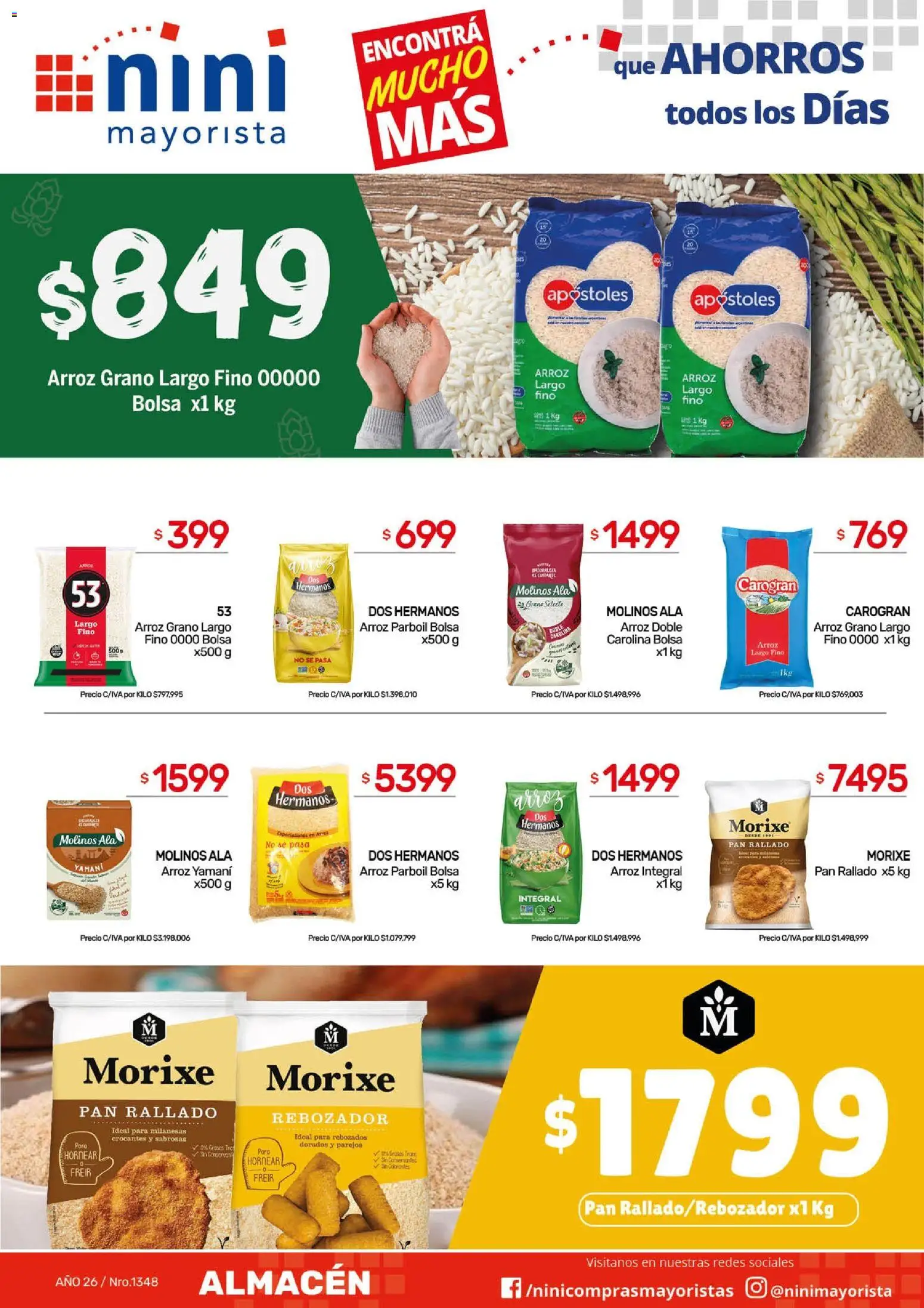 NINI Mayorista - Ofertas │ válido desde el 23.02.2026 | Página: 20 | Productos: Bolsa, Pan, Arroz, Pan rallado