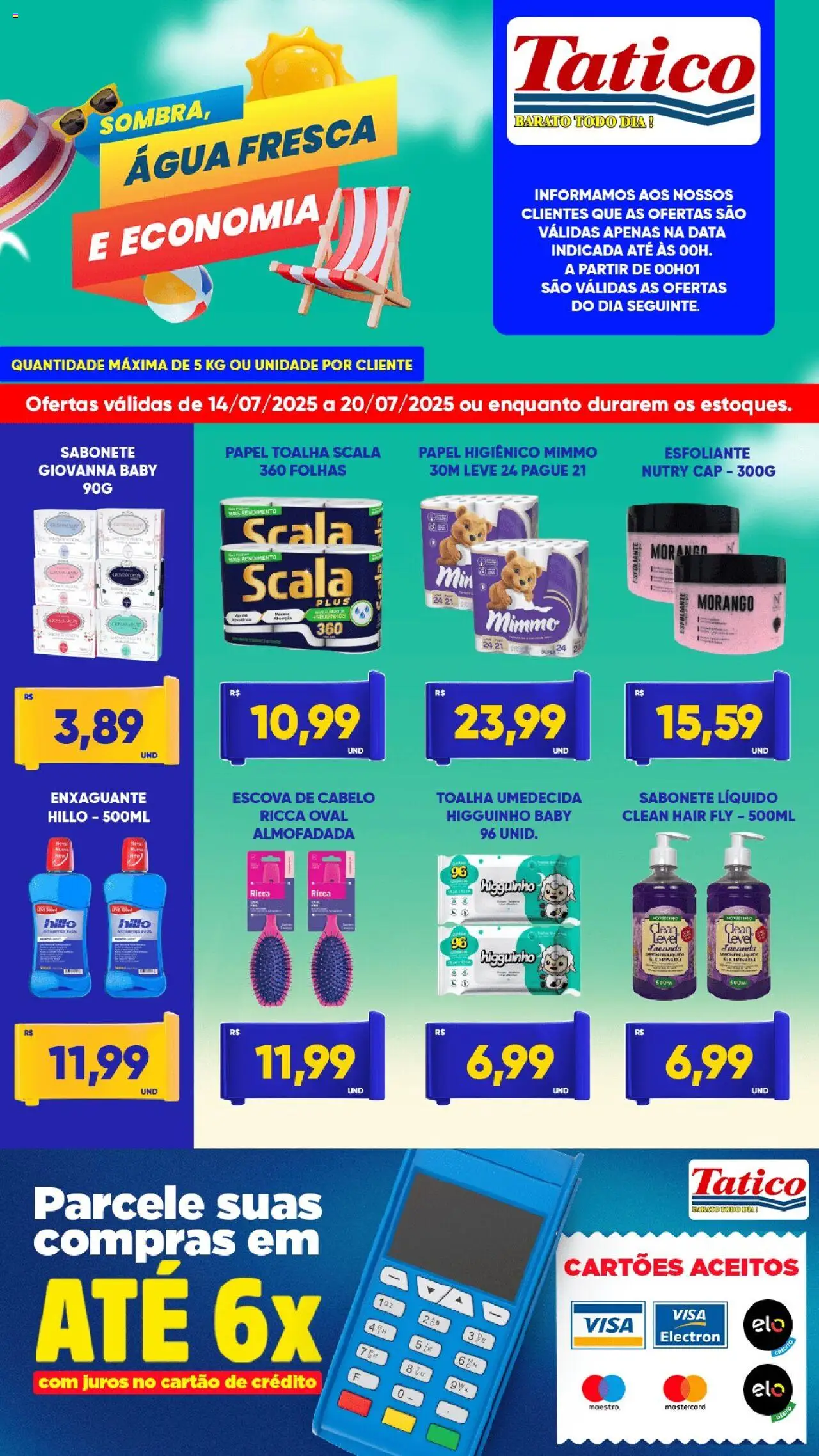 Tatico Folheto - válido de 14.07.2025 | Página: 6 | Produtos: Papel toalha, Escova, Sabonete, Sabonete líquido