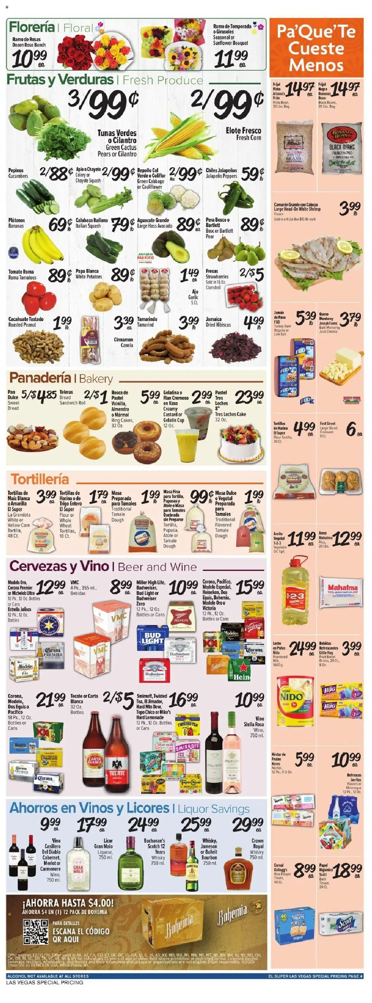 El Super Weekly Ad - NV - valid from 03.09.2025 | Page: 4 | Products: Bread, Strawberries, Salt, Garlic