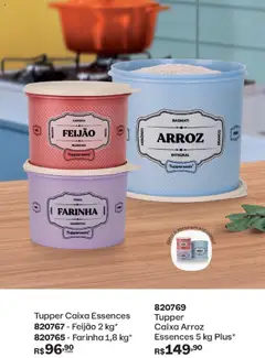 Tupperware Folheto - válido de 01.08.2025 | Página: 18 | Produtos: Feijão, Mandioca, Arroz, Aveia