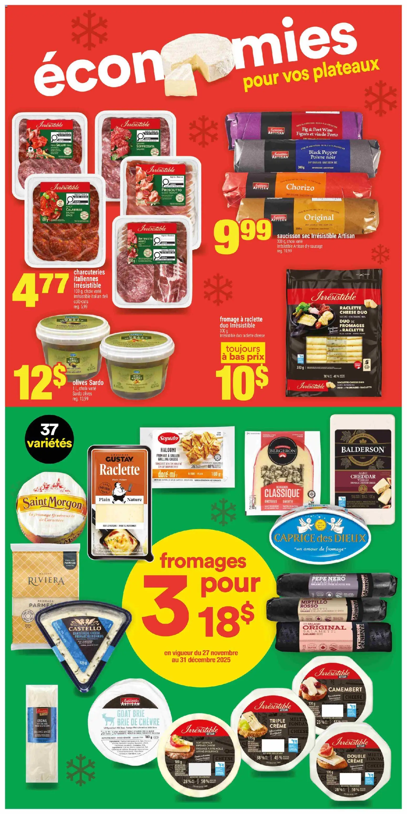 Super C flyer valid from 27.11.2025 | Page: 5 | Products: Cheese, Salami, Wine