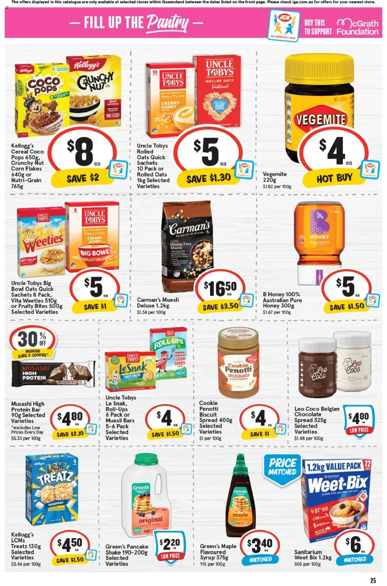 IGA catalogue - valid from 17.09.2025 | Page: 24 | Products: Cereal, Flakes, Greens, Vegemite