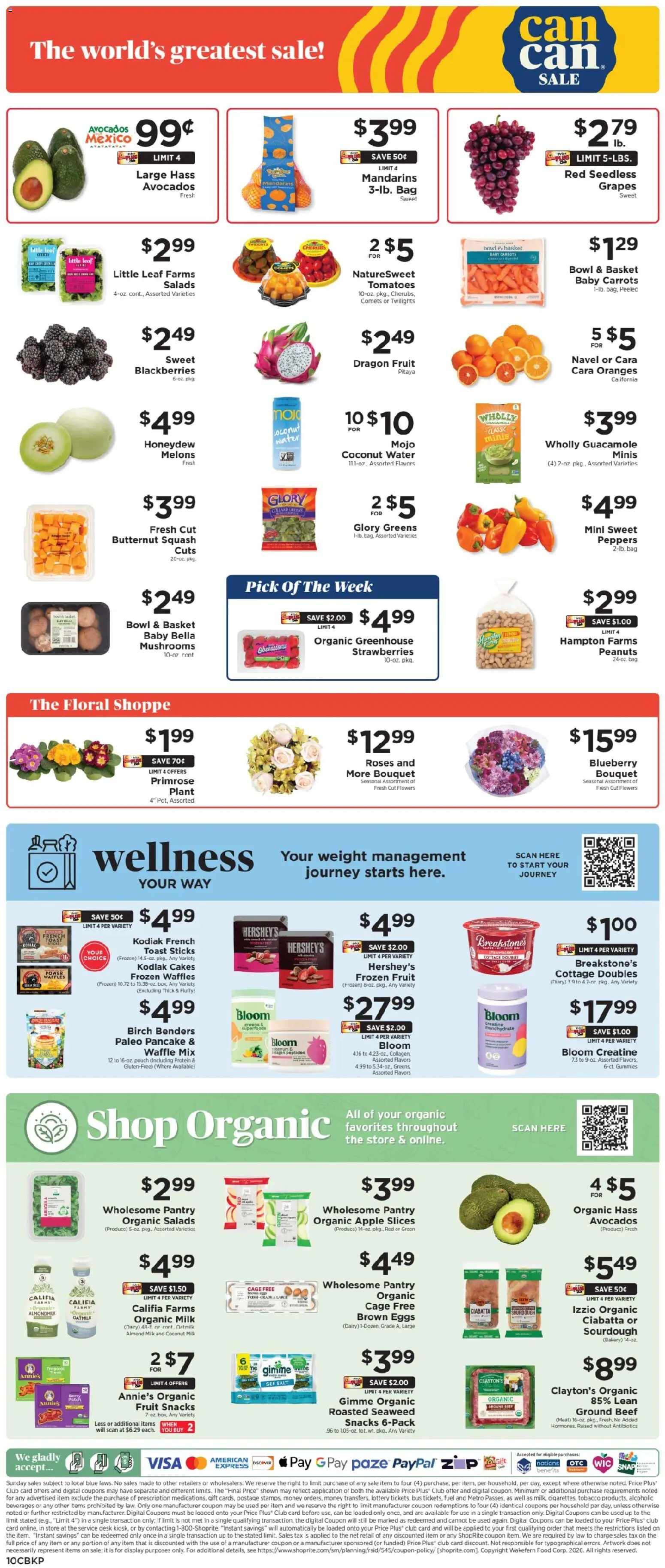 ShopRite Weekly Ad - valid from 08.01.2026 | Page: 11 | Products: Peppers, Squash, Tomatoes, Bra