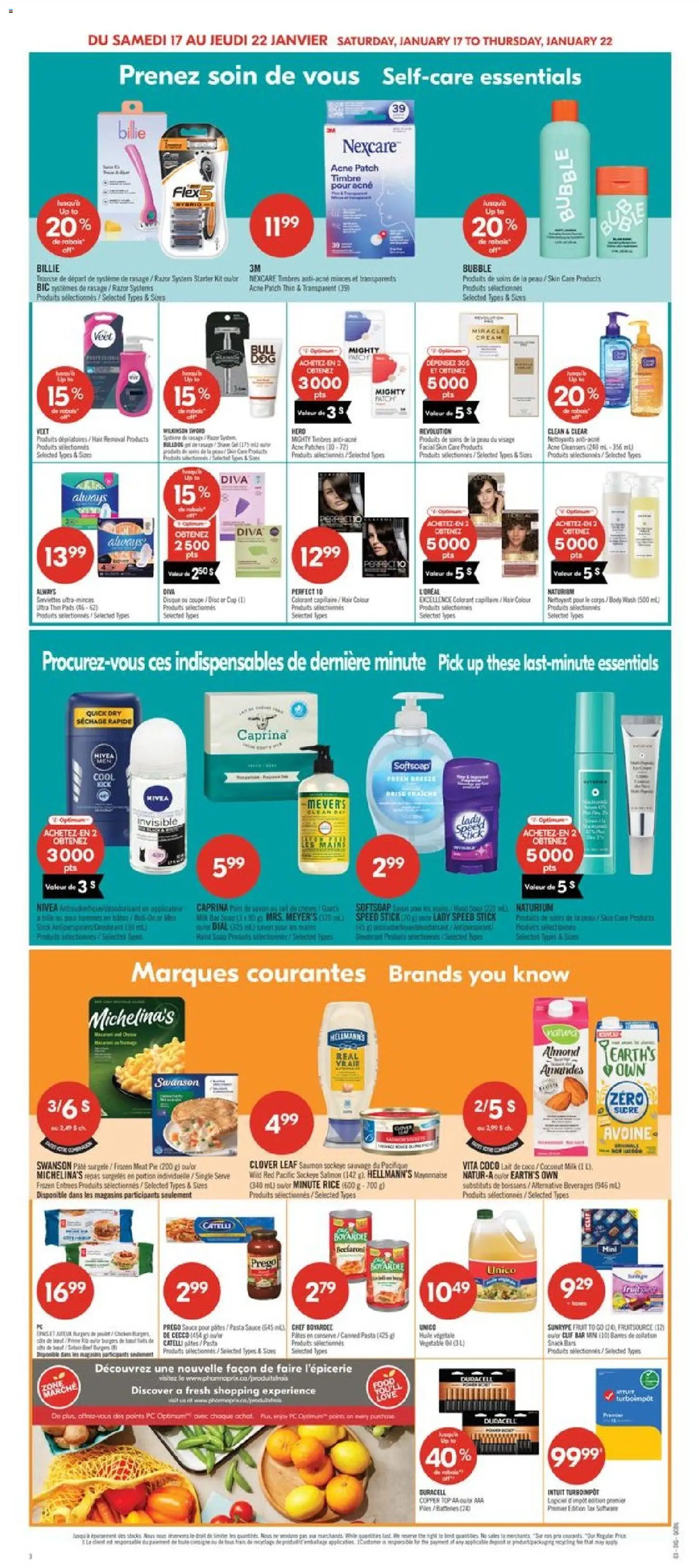 Pharmaprix flyer valid from 16.01.2026 | Page: 14 | Products: Rice, Cream, PC, Body wash