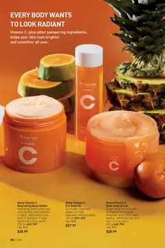 Preview of Anew Vitamin C Dry Body Oil, Sunflower seed and jojoba oils help keep skin feeling supple. 100 ml from shop Avon valid from 23.10.2025 | Page: 88