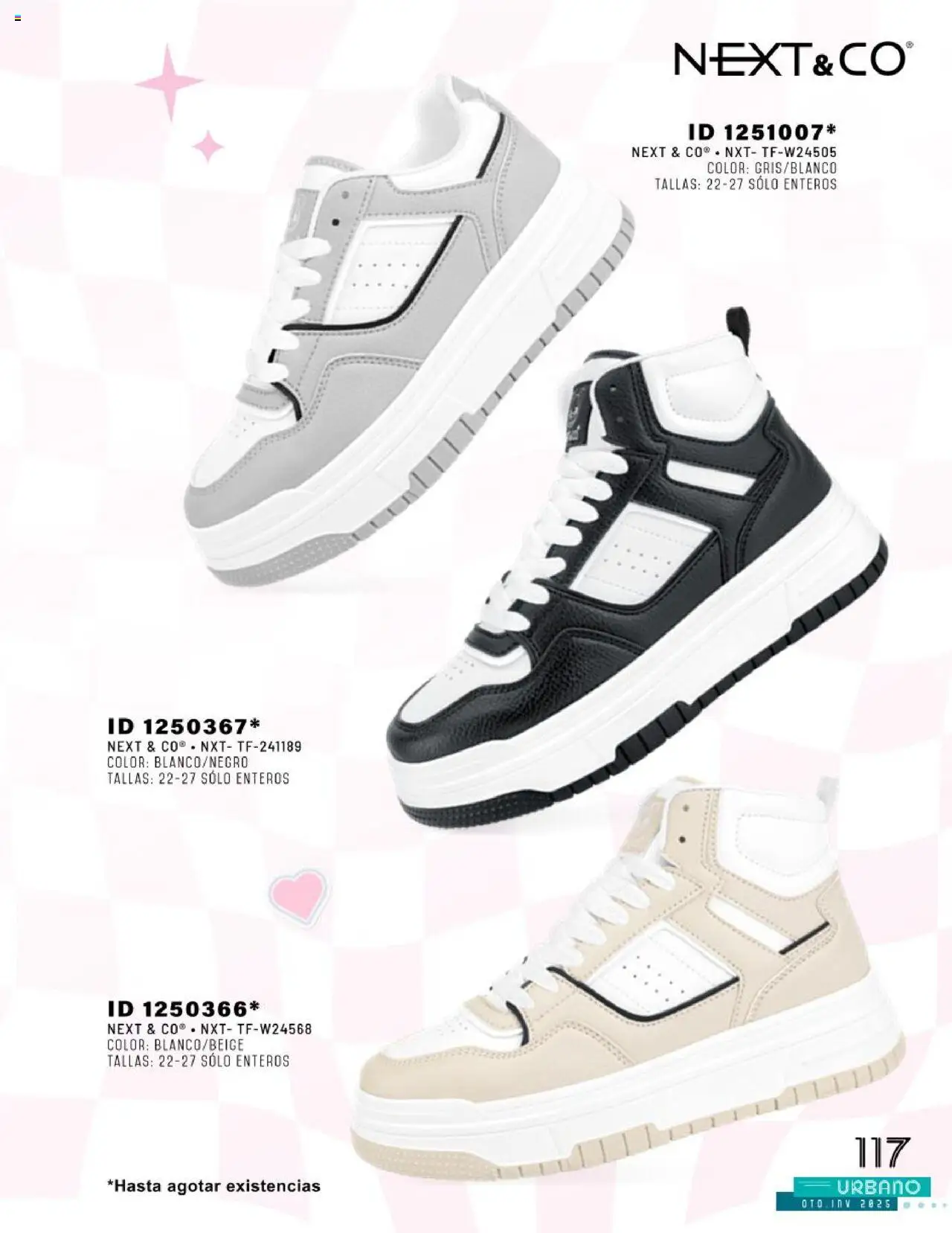 Nuevas ofertas de Price Shoes válidas en toda la República Mexicana desde el 24.07.2025. ¡Encuentra las mejores ofertas en Price Shoes catálogo Urbano otoño / invierno 2025! | Página: 117
