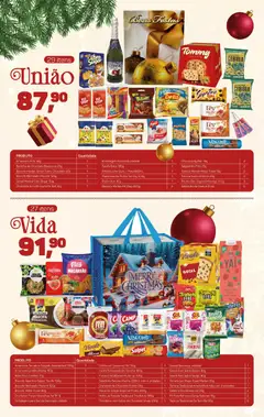 Supermercados São Vicente - Ofertas Cestas de Natal - Pré-Visualização do folheto da loja Supermercados São Vicente, válido de 24.10.2025 | Página: 4 | Produtos: Lentilha, Queijo, Chá, Farofa
