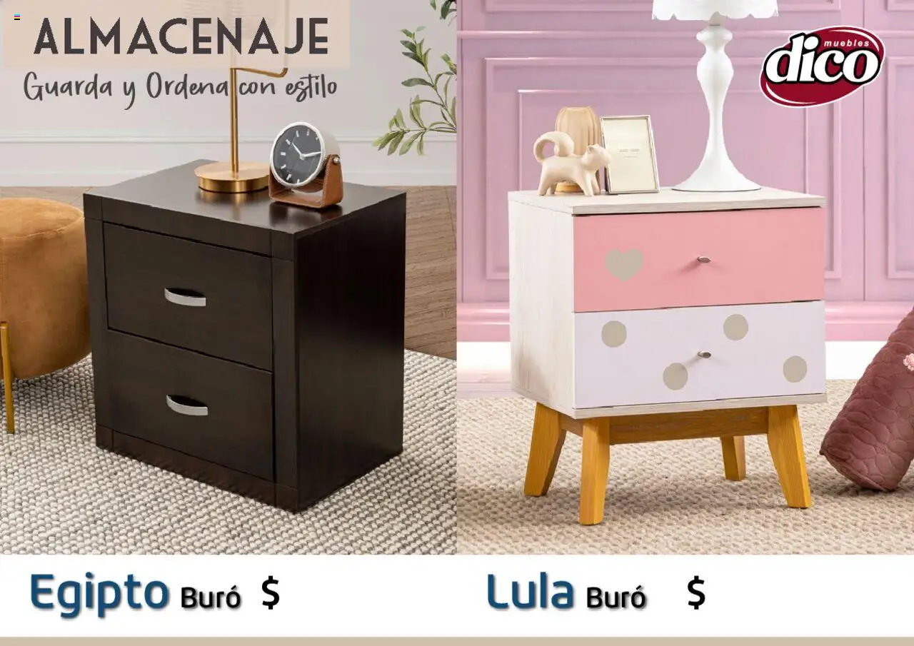 Nuevas ofertas de Muebles Dico válidas en toda la República Mexicana desde el 12.02.2025. ¡Encuentra las mejores ofertas en Muebles Dico catálogo Almacenaje! | Página: 5 | Productos: Buró