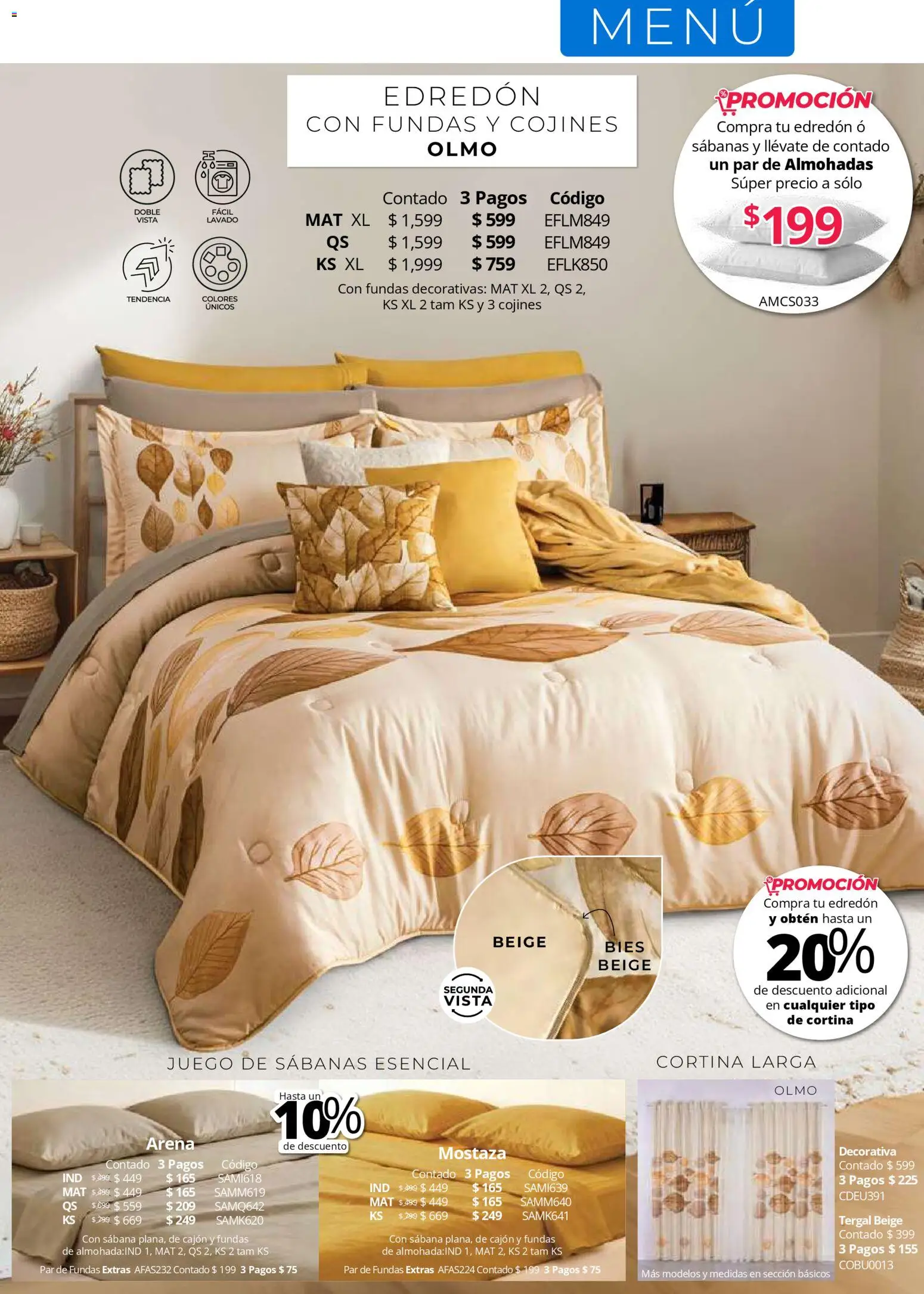 Nuevas ofertas de Colchas Concord válidas en toda la República Mexicana desde el 01.05.2026. ¡Encuentra las mejores ofertas en Colchas Concord catálogo! | Página: 24 | Productos: Mostaza, Juego, Sabanas