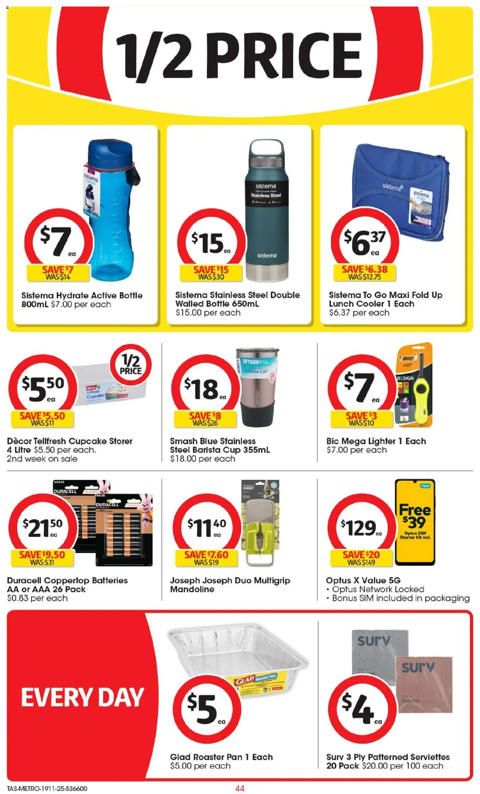 Coles catalogue - valid from 19.11.2025 | Page: 45 | Products: Decor, Napkins, Batteries