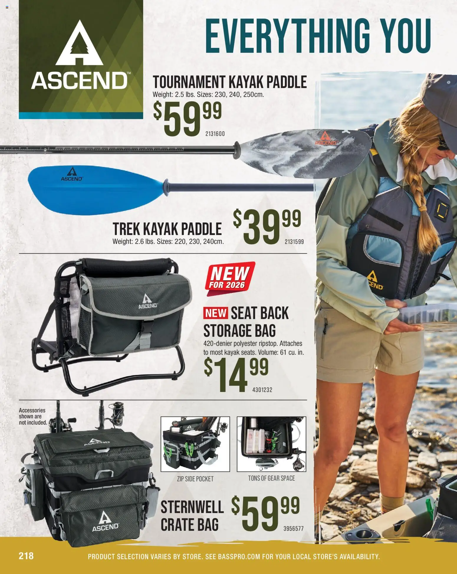 Cabela's Saltwater Specialist 26 - valid from 15.12.2025 | Page: 218 | Products: Kayak, Bag, Weight