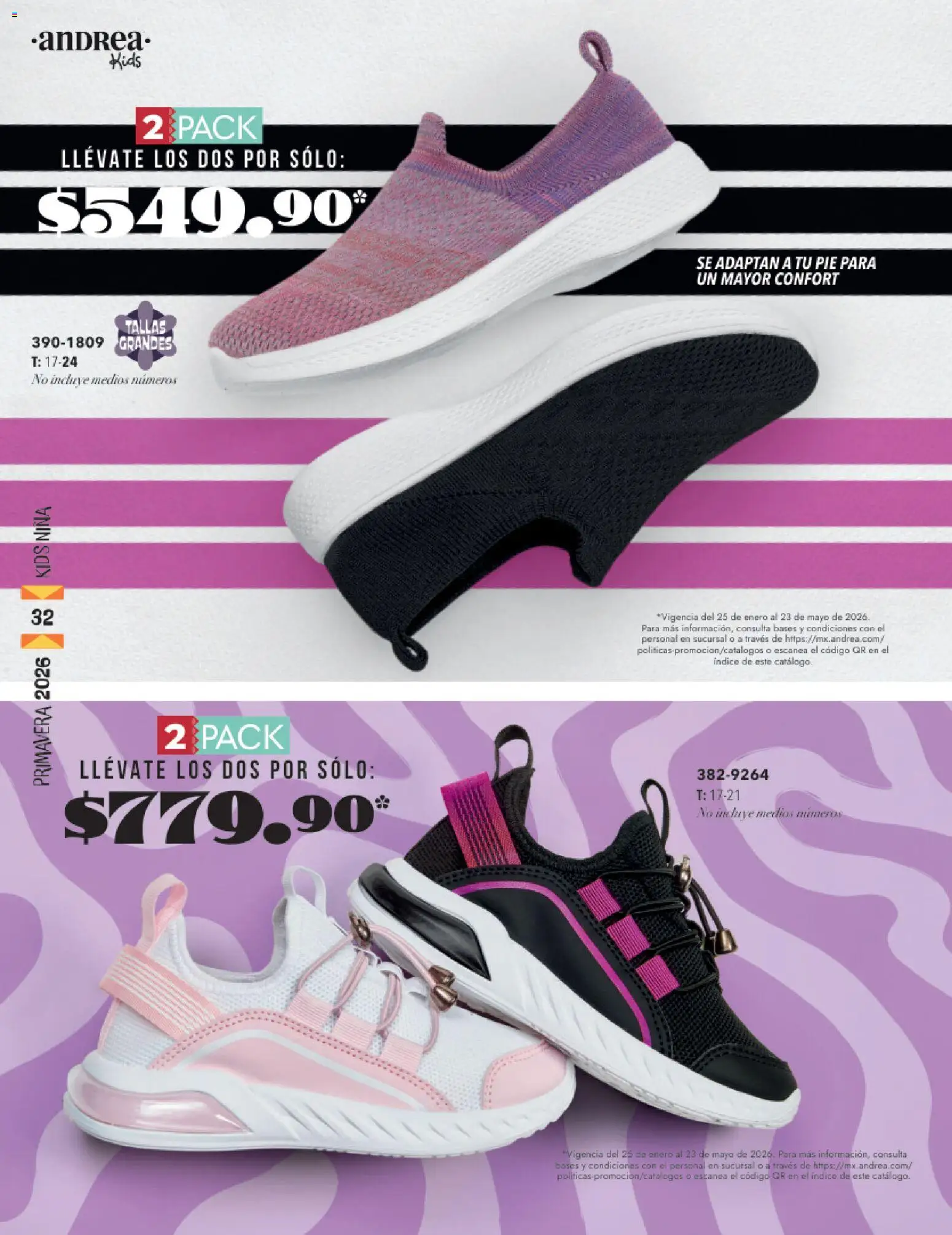 Nuevas ofertas de Andrea válidas en toda la República Mexicana desde el 25.01.2026. ¡Encuentra las mejores ofertas en Andrea catálogo Infantil! | Página: 32