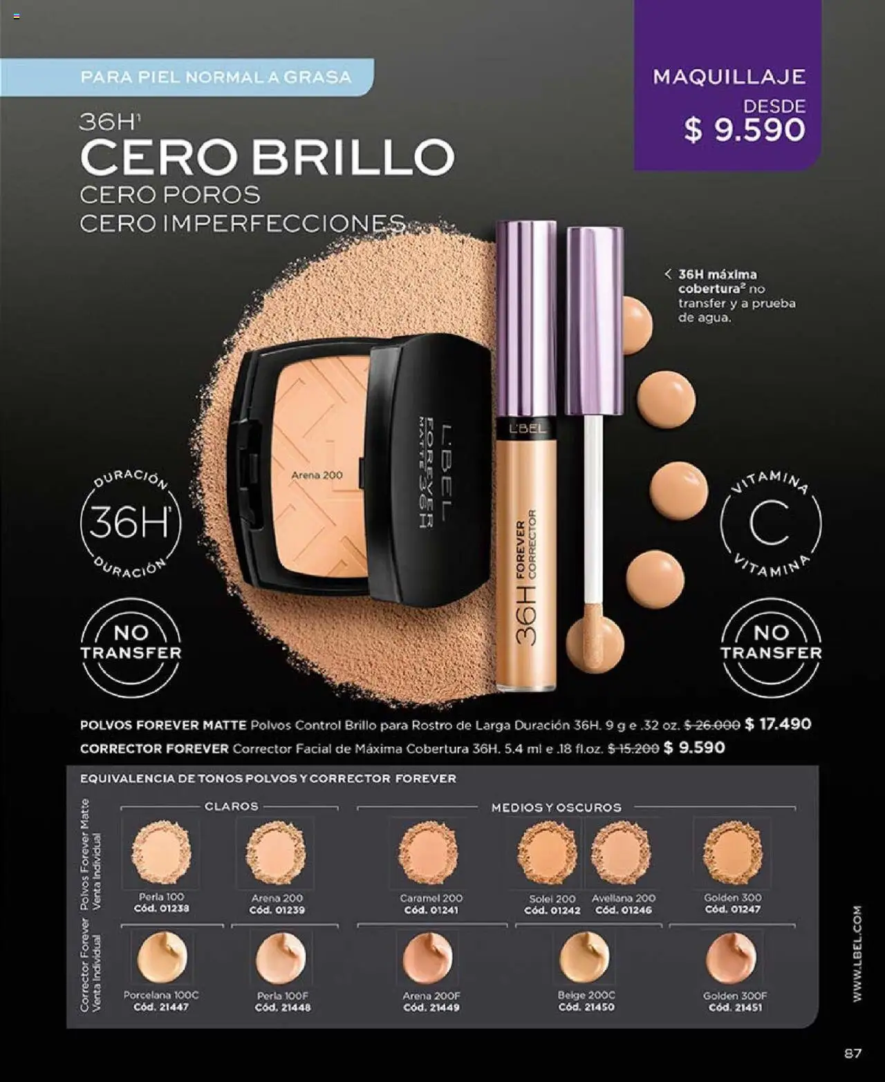 Catálogo L'Bel Campaña 13 │ válido desde el 29.07.2025 | Página: 87 | Productos: Brillo, Maquillaje, Corrector, Individual