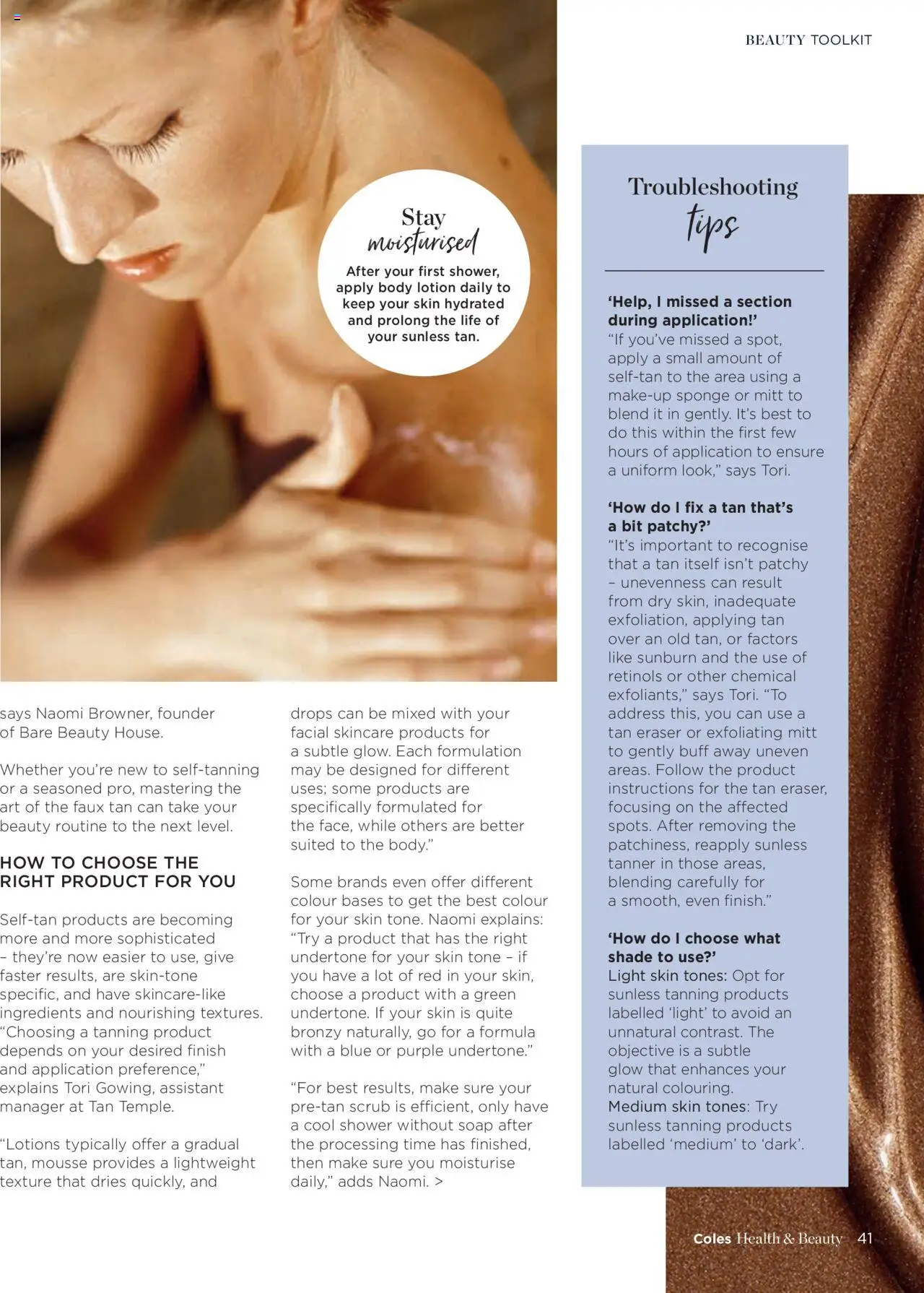 Coles catalogue - valid from 06.01.2025 | Page: 41 | Products: Light, Lotion, Soap, Sponge