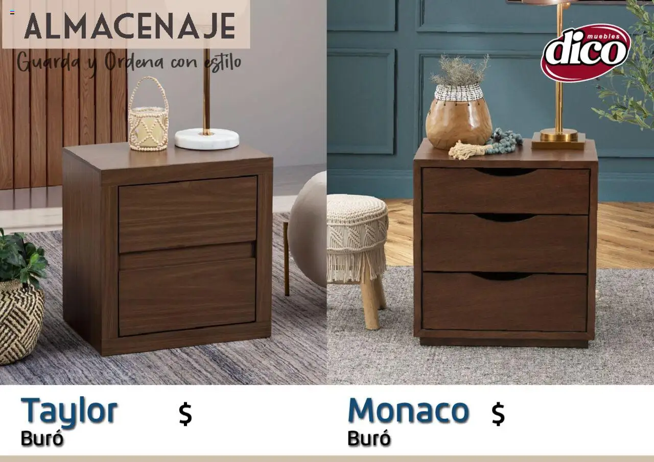 Nuevas ofertas de Muebles Dico válidas en toda la República Mexicana desde el 12.02.2025. ¡Encuentra las mejores ofertas en Muebles Dico catálogo Almacenaje! | Página: 26 | Productos: Buró