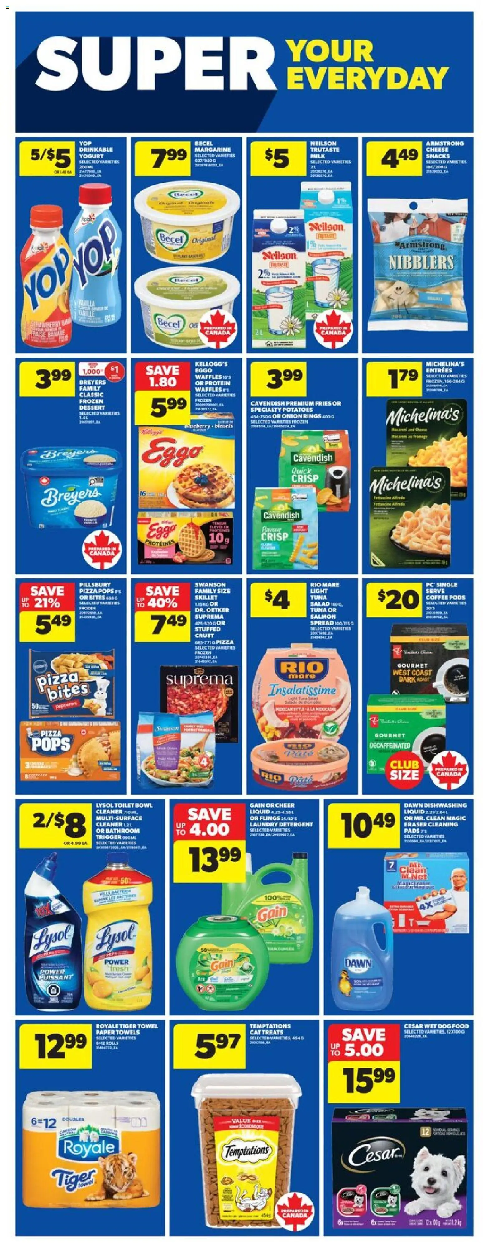 Real Canadian Superstore flyer valid from 23.10.2025 | Page: 22 | Products: PC, Milk, Yogurt, Coffee