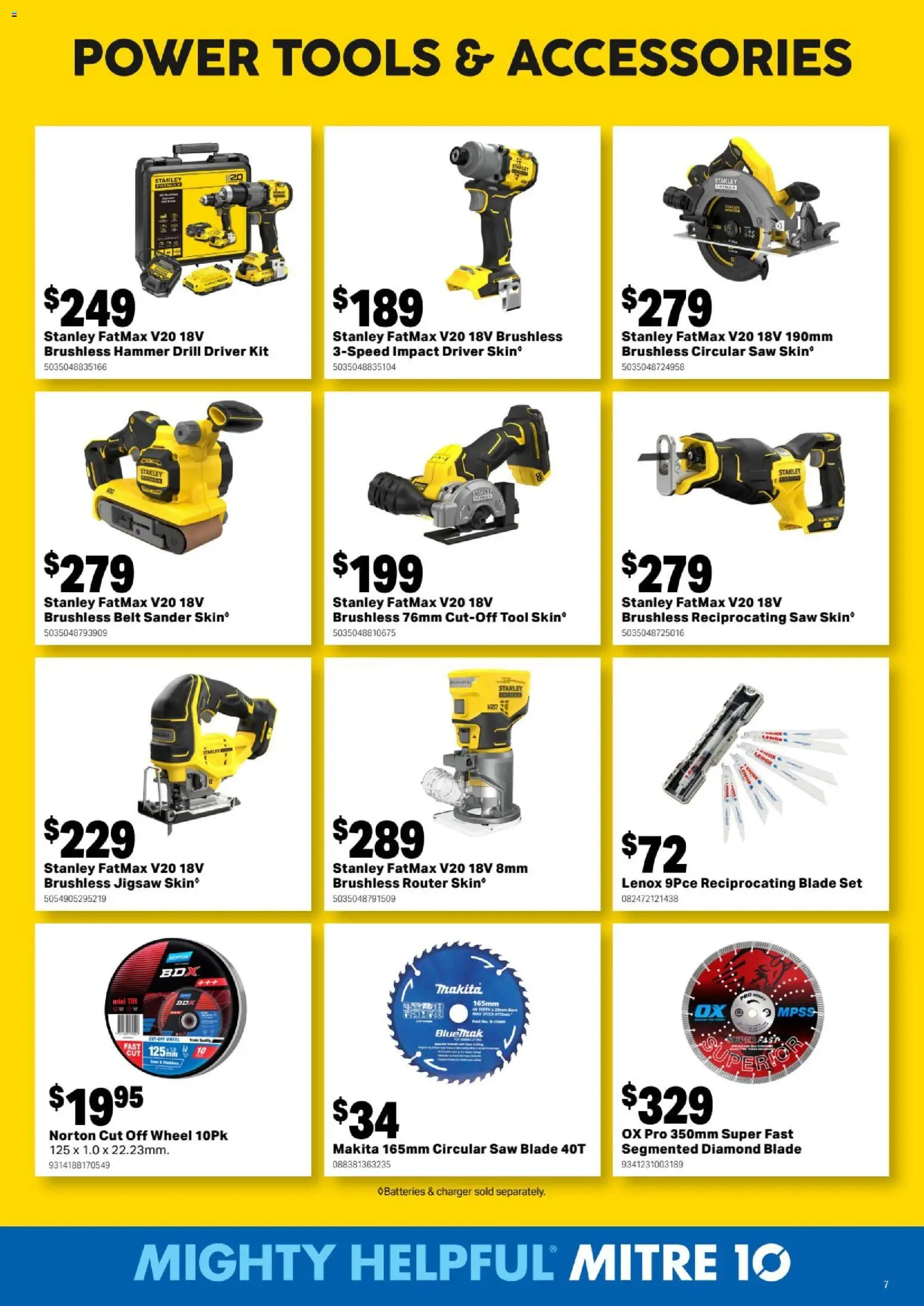 Mitre 10 catalogue - valid from 25.02.2026 | Page: 7 | Products: Diamond, Saw, Accessories, Batteries