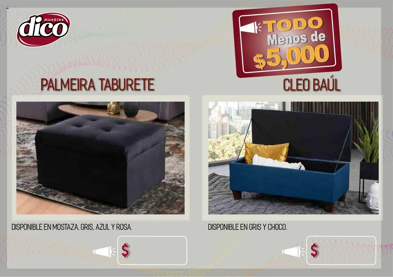 Nuevas ofertas de Muebles Dico válidas en toda la República Mexicana desde el 12.02.2025. ¡Encuentra las mejores ofertas en Muebles Dico catálogo Todo Menos! | Página: 54