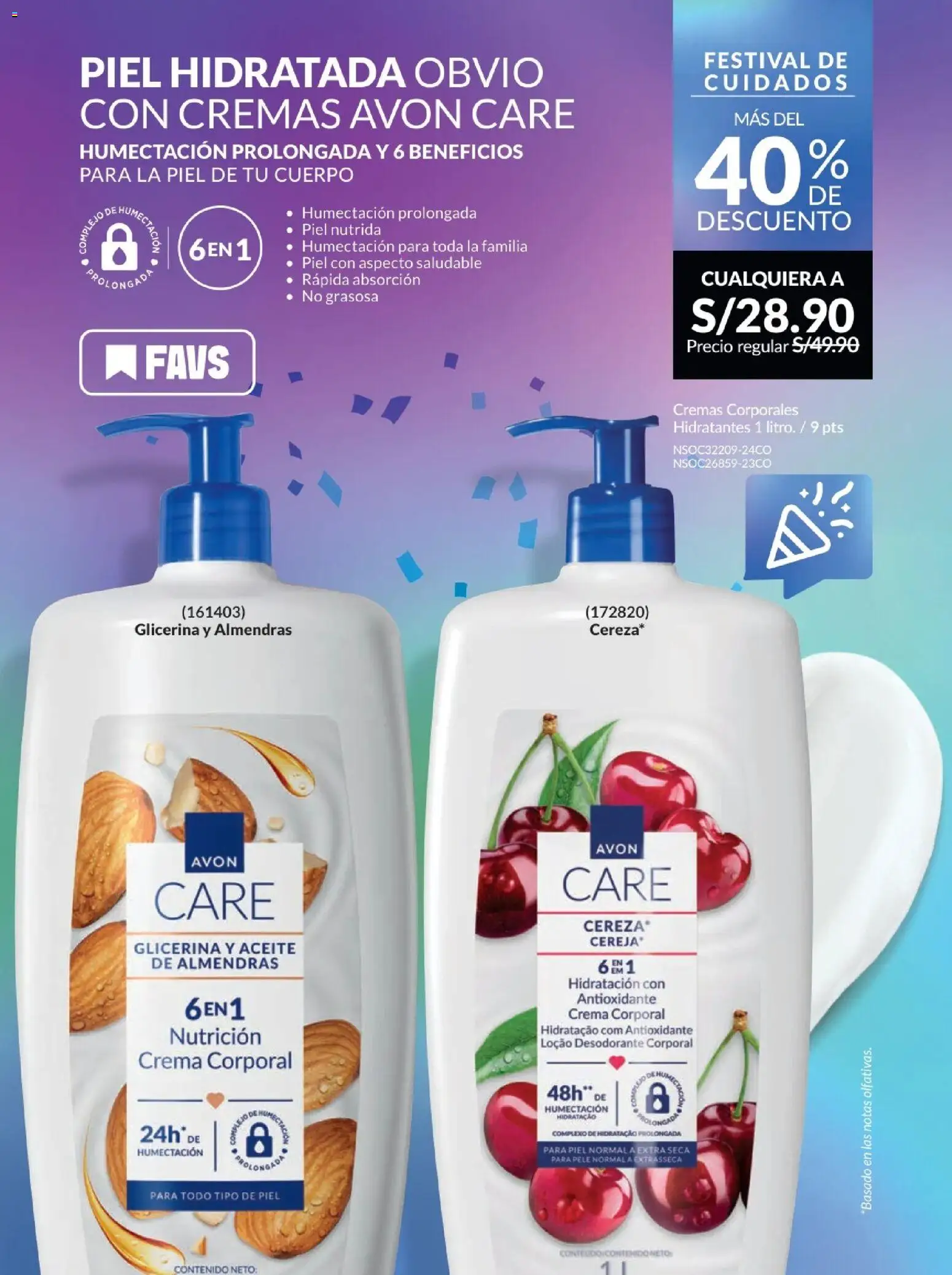 Catálogo Avon válido desde 10.03.2026 | Página: 9 | Productos: Desodorante, Aceite, Crema, Almendras