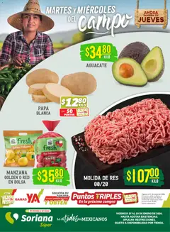 Vista previa de Soriana - Martes y Miércoles del Campo Súper: Saltillo y Torreón, nuevo folleto de la tienda, válido en México a partir del 27.01.2026