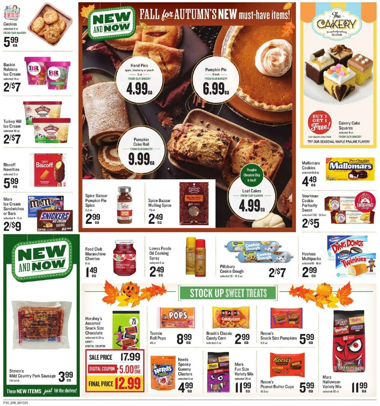 Lowes Foods Weekly Ad - GA - valid from 10.09.2025 | Page: 15 | Products: Corn, Cream, Spices, Pumpkin