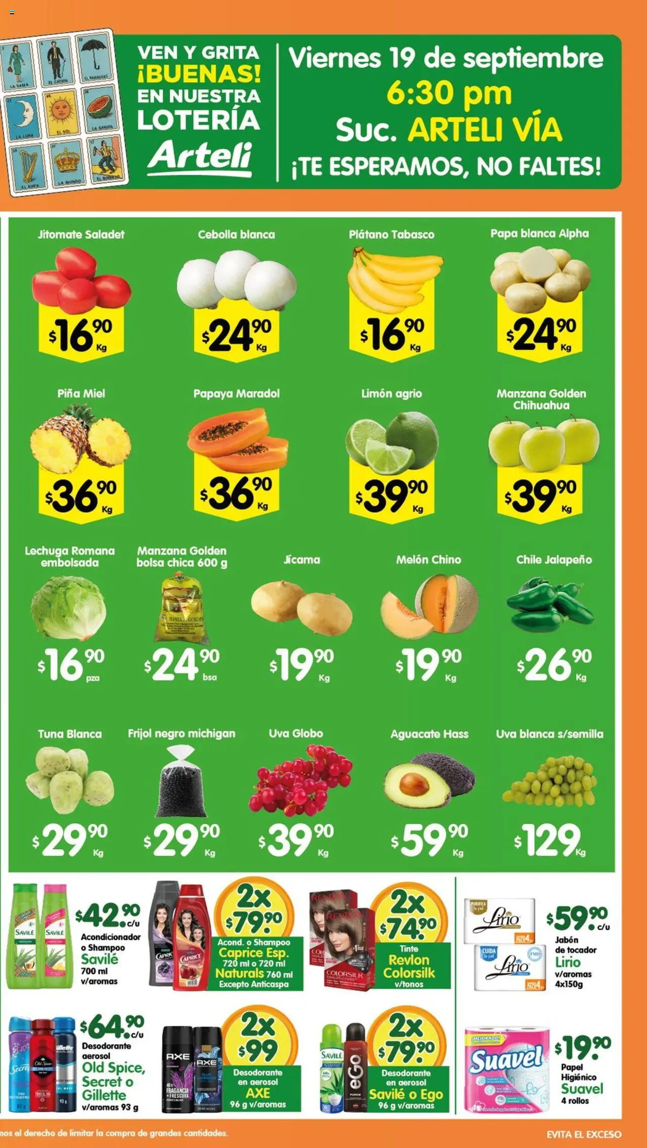 Nuevas ofertas de Arteli válidas en toda la República Mexicana desde el 17.09.2025. ¡Encuentra las mejores ofertas en Arteli - Prensa Express! | Página: 2 | Productos: Cebolla, Melón, Piña, Acondicionador