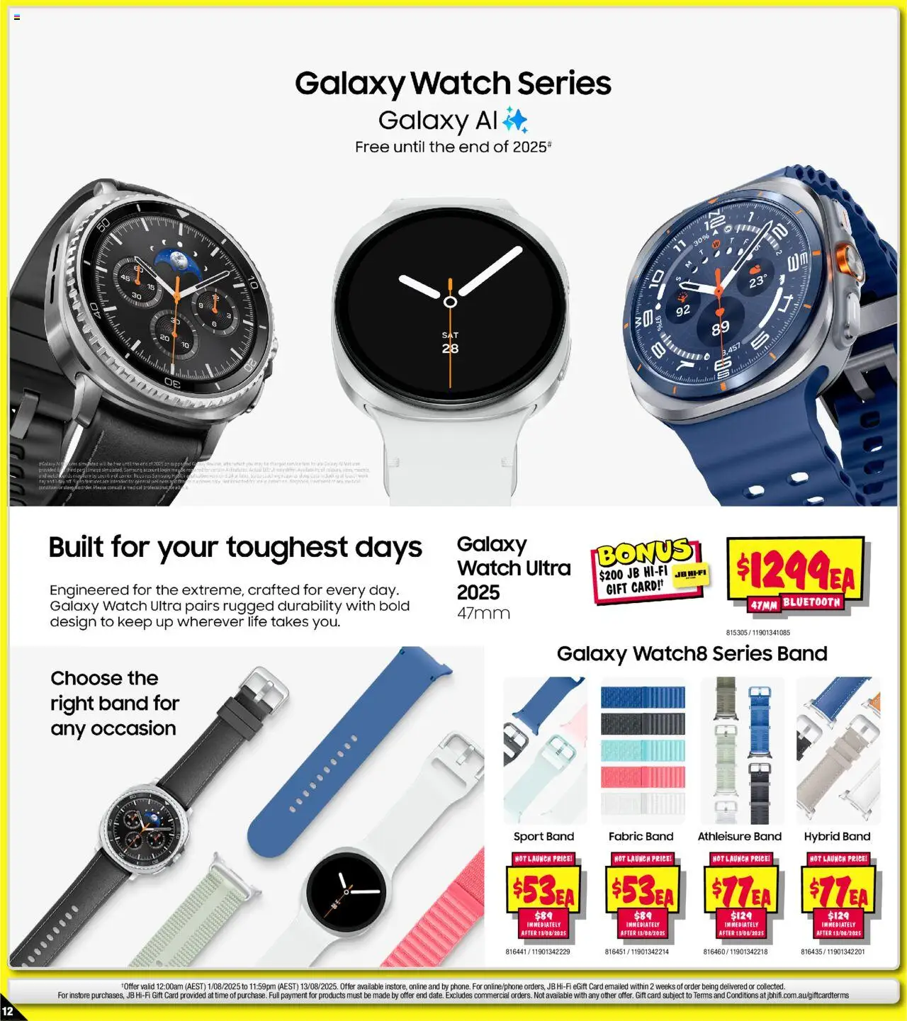 JB Hi-Fi catalogue - valid from 01.08.2025 | Page: 12 | Products: Watch, Treatment