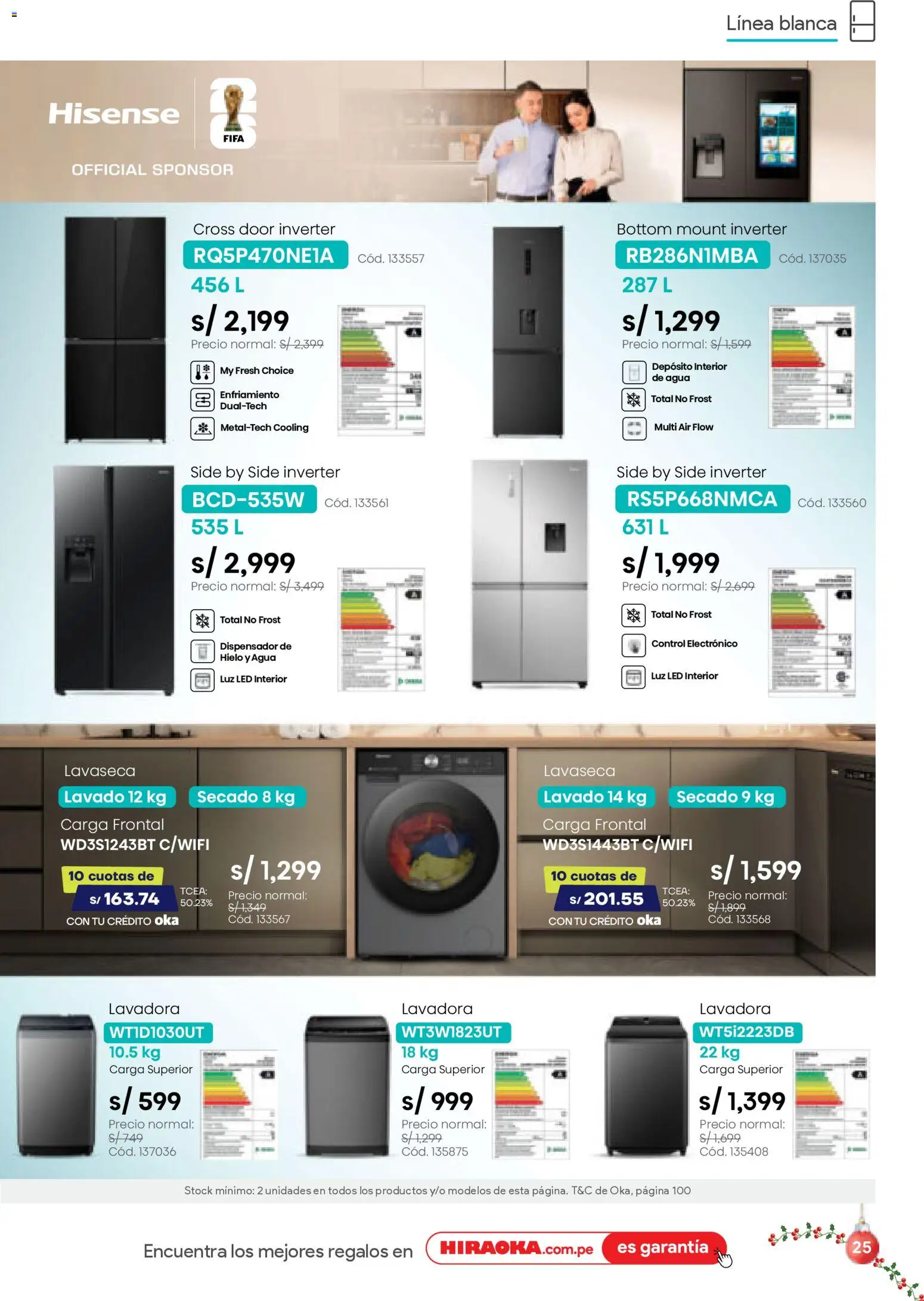 Catálogo Hiraoka válido desde 06.12.2025 | Página: 25 | Productos: Lavadora