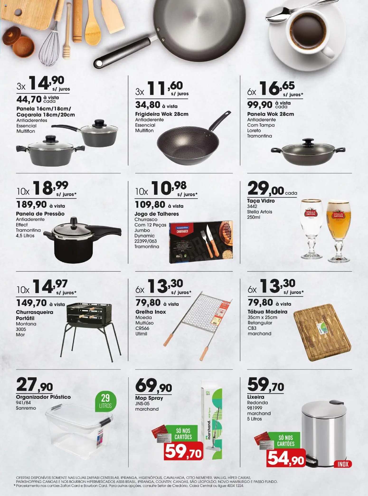Zaffari Folheto - válido de 08.01.2026 | Página: 7 | Produtos: Mop, Frigideira, Talheres, Panela