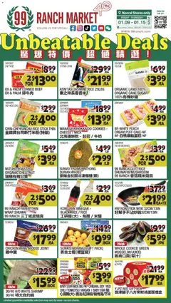 Preview of 99 Ranch Market weekly ads valid from 09.01.2026