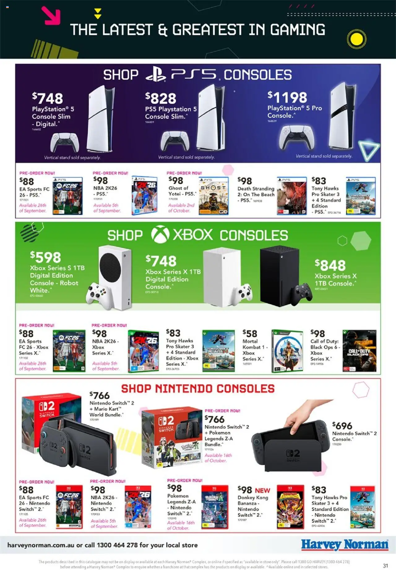 Harvey Norman catalogue - valid from 14.08.2025 | Page: 31 | Products: Digital, Playstation, Xbox, Robot