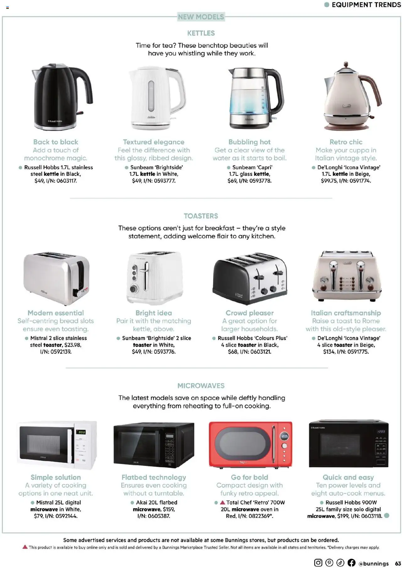 Bunnings Warehouse catalogue - valid from 01.08.2025 | Page: 67 | Products: Bread, Digital, Oven, Microwave