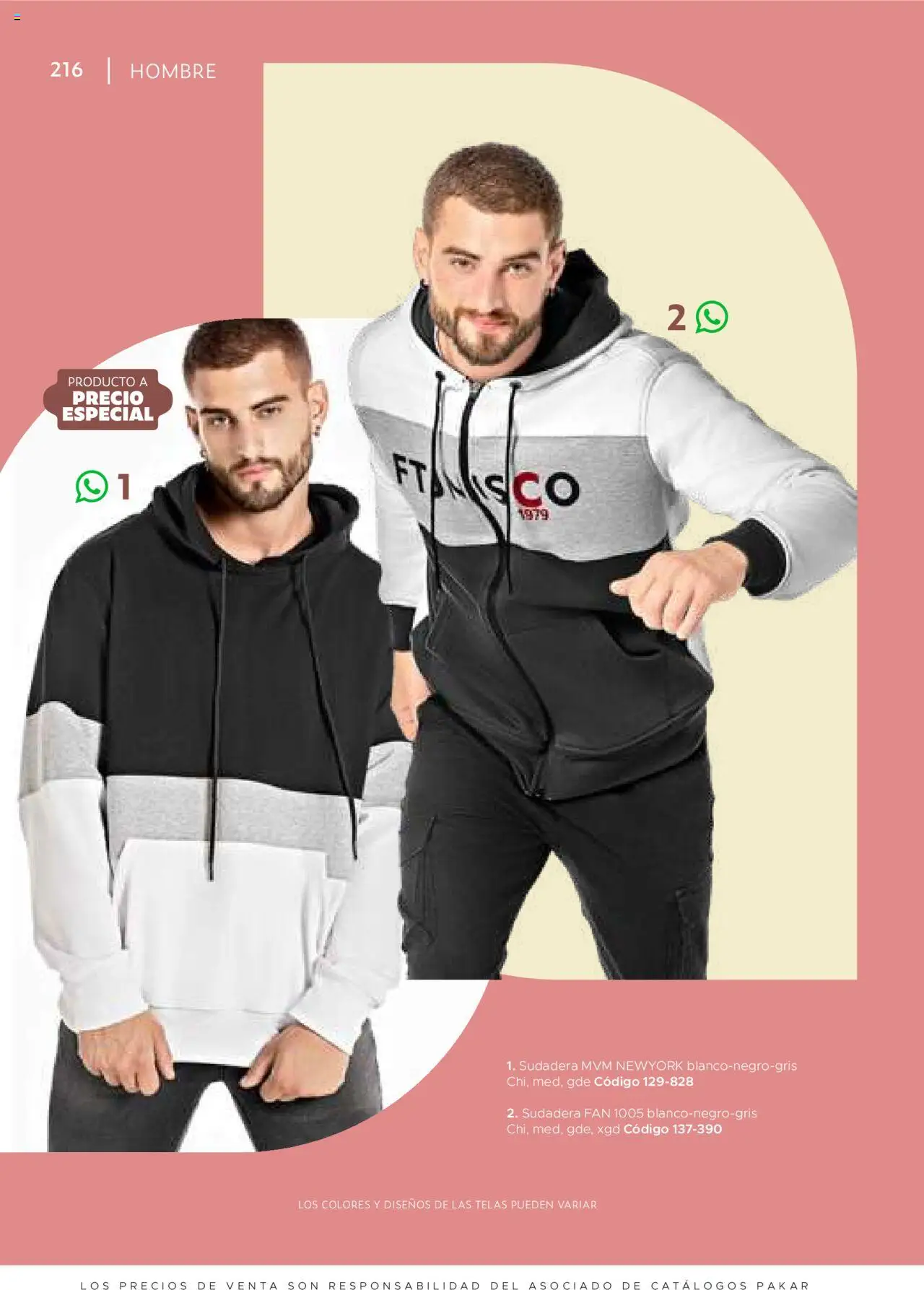 Nuevas ofertas de SC Pakar válidas en toda la República Mexicana desde el 24.07.2025. ¡Encuentra las mejores ofertas en SC Pakar Catálogo Ropa y Accesorios! | Página: 216 | Productos: Sudadera