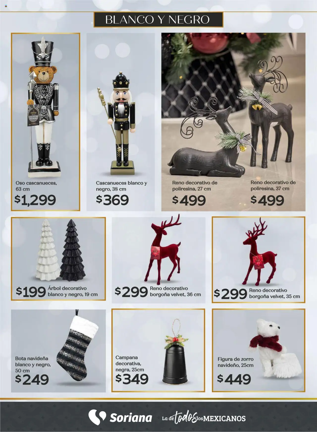 Nuevas ofertas de Soriana válidas en toda la República Mexicana desde el 25.09.2025. ¡Encuentra las mejores ofertas en Soriana - Decoración Navideña Híper Nacional! | Página: 24 | Productos: Campana