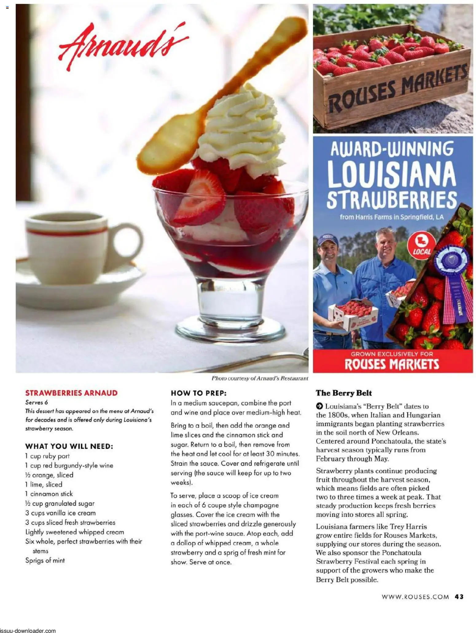 Rouses Magazine Spring 2026 - valid from 06.04.2026 | Page: 45 | Products: Berries, Cream, Ice cream, Lime