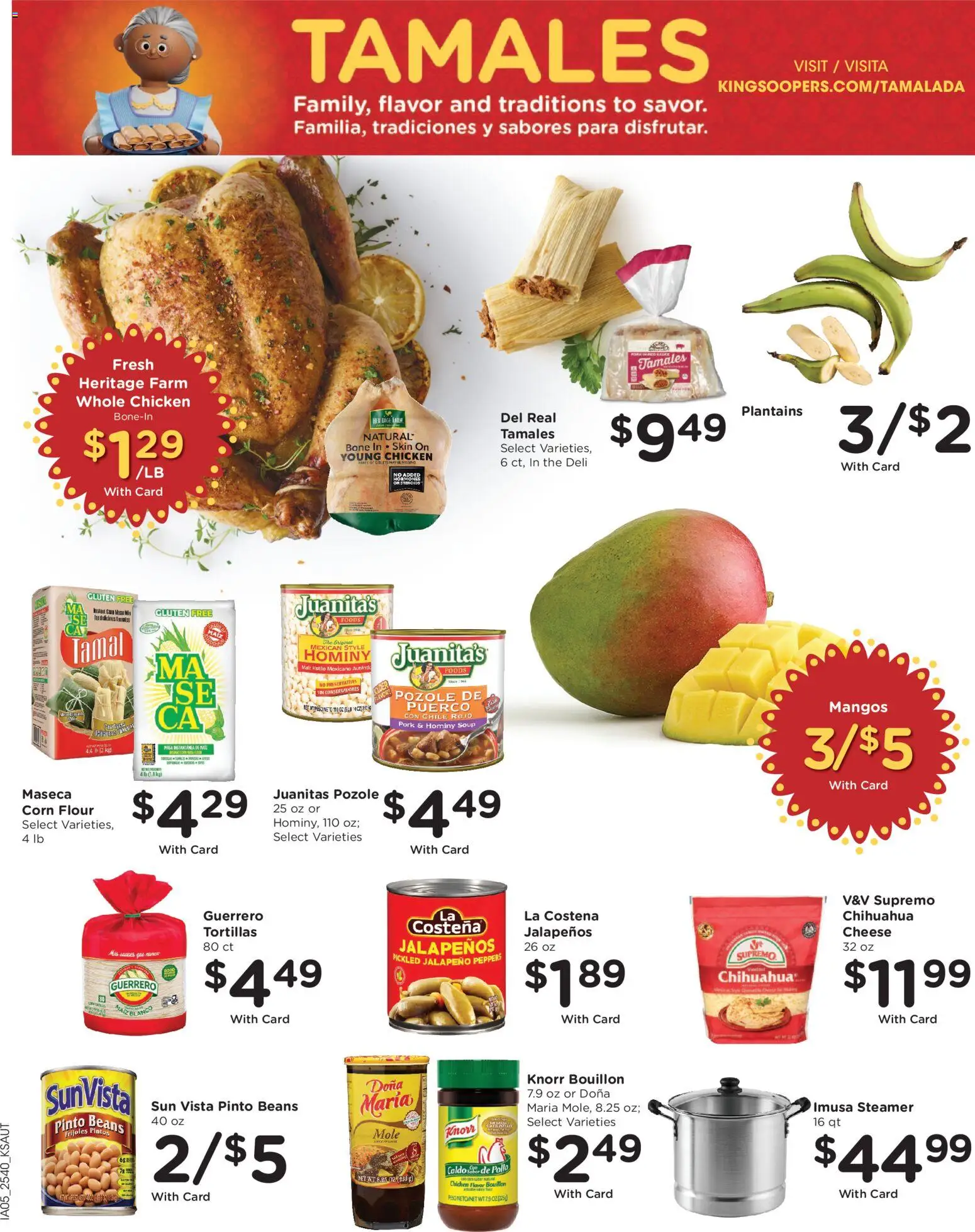 King Soopers Black Friday - valid from 05.11.2025 | Page: 14 | Products: Corn, Jalapeno peppers, Pork, Steamer