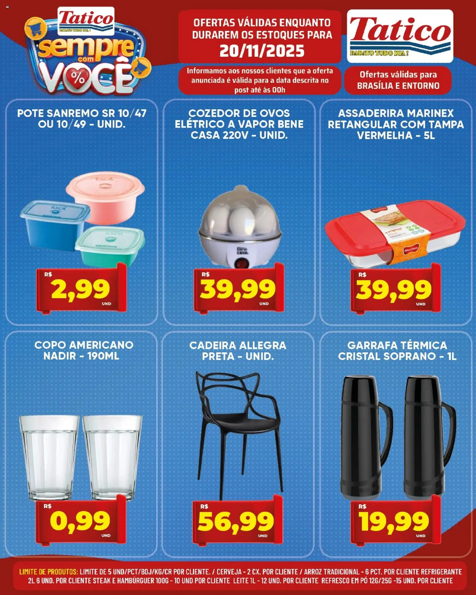 Tatico Folheto - válido de 20.11.2025 | Página: 17 | Produtos: Cadeira, Garrafa térmica, Leite, Arroz