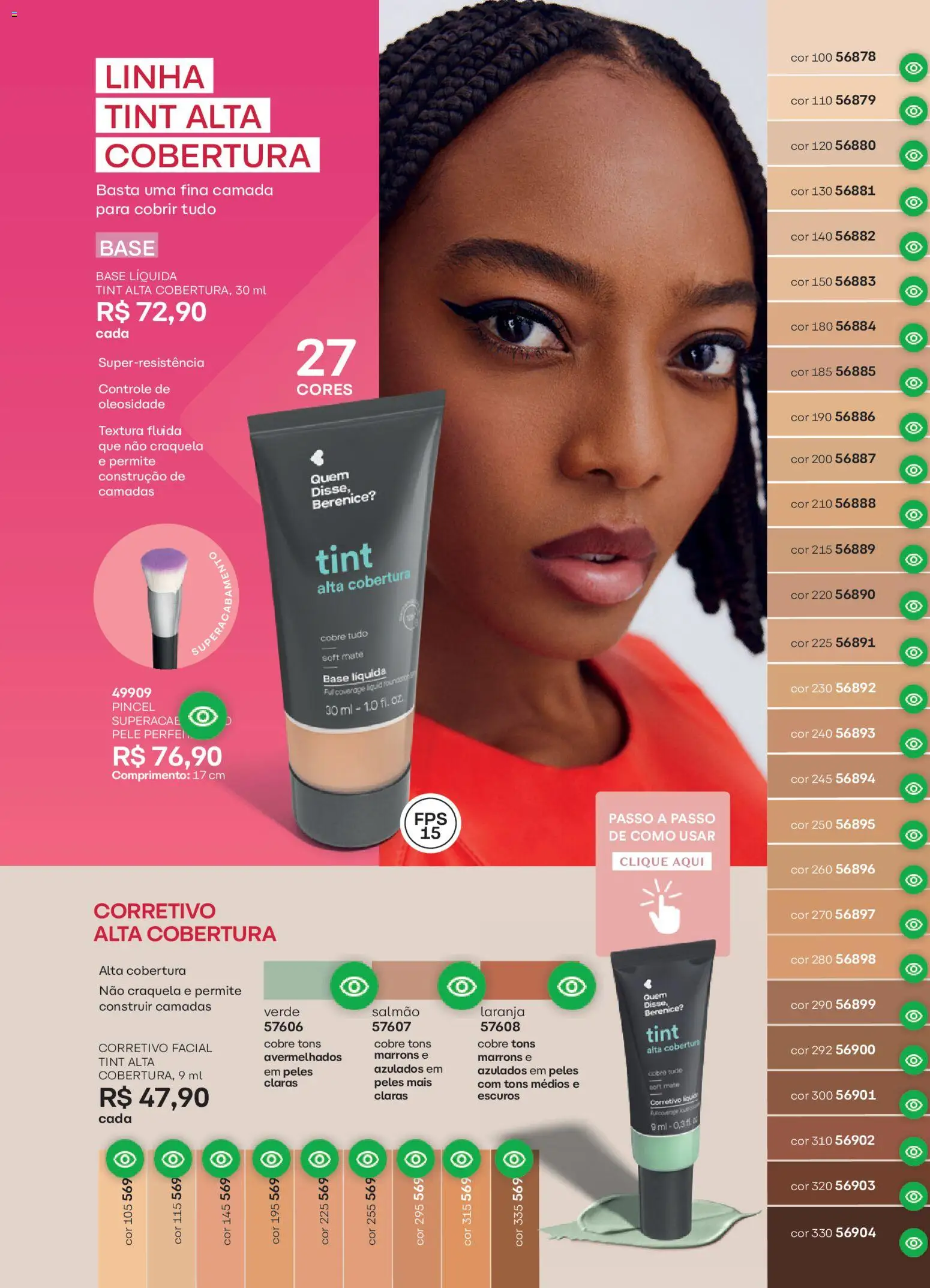 O Boticário Folheto - válido de 02.03.2026 | Página: 132 | Produtos: Corretivo, Pincel, Salmão, Base