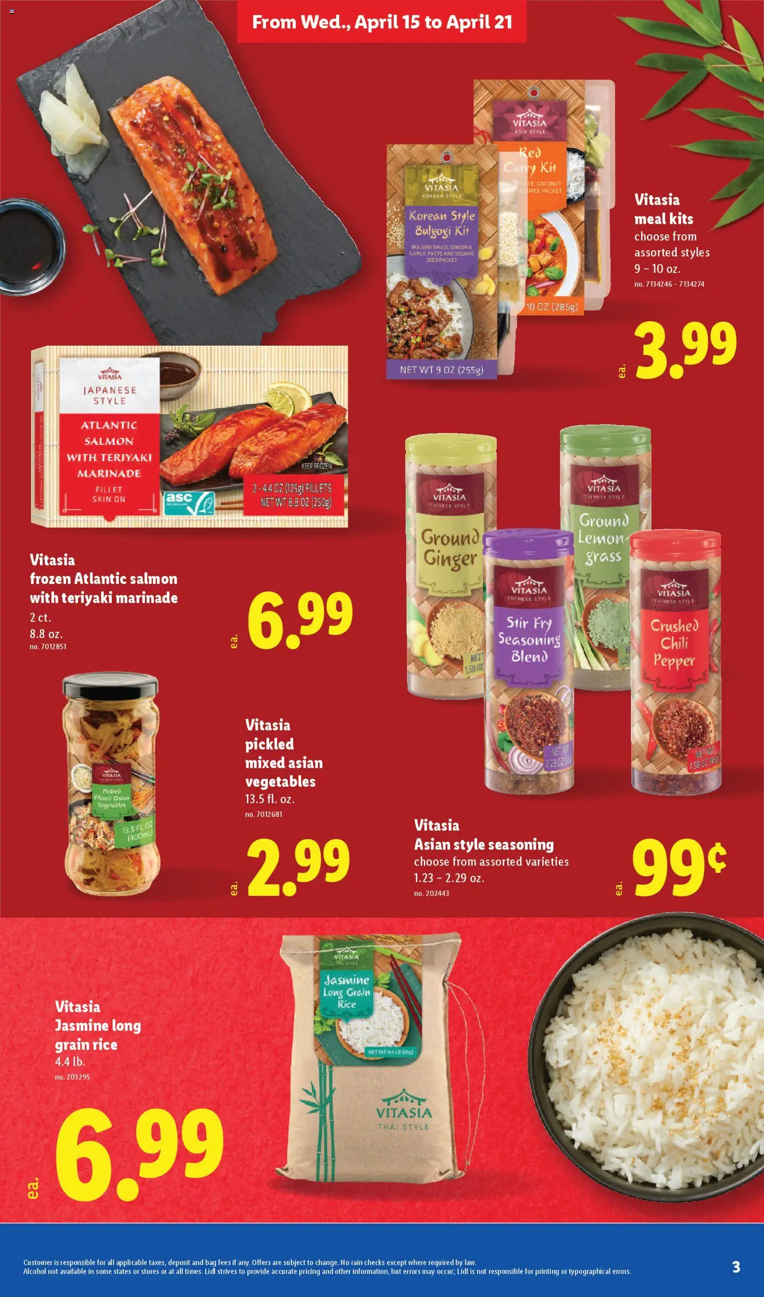 Lidl Weekly Ad - valid from 15.04.2026 | Page: 3 | Products: Ginger, Rice, Lemon, Garlic