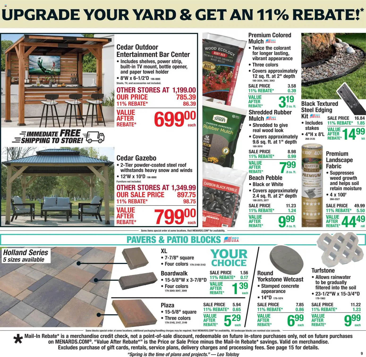 Menards Weekly Ad - valid from 16.04.2026 | Page: 9 | Products: Tv