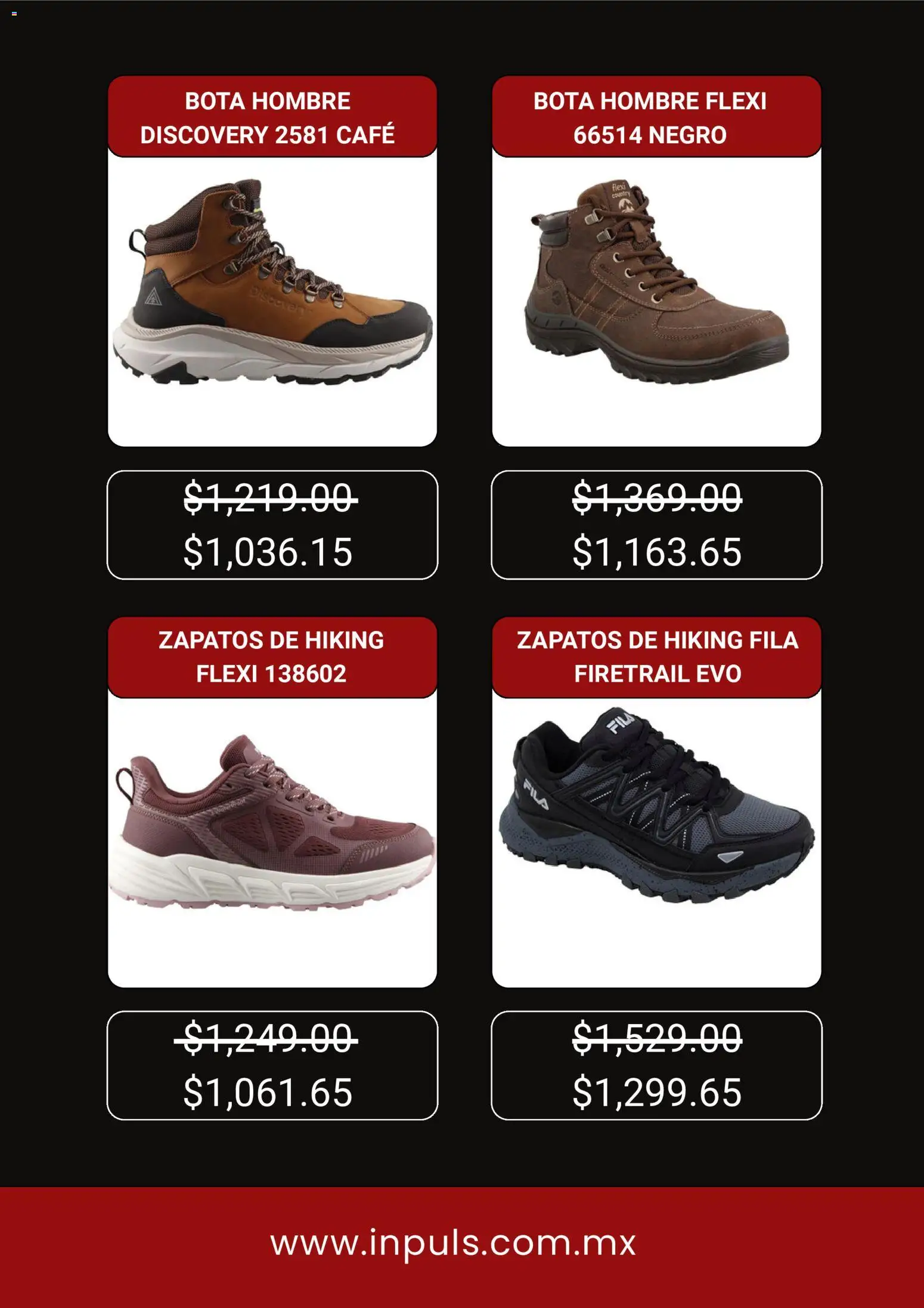 Nuevas ofertas de Impuls válidas en toda la República Mexicana desde el 28.11.2025. ¡Encuentra las mejores ofertas en Impuls Black Friday! | Página: 3 | Productos: Zapatos, Café