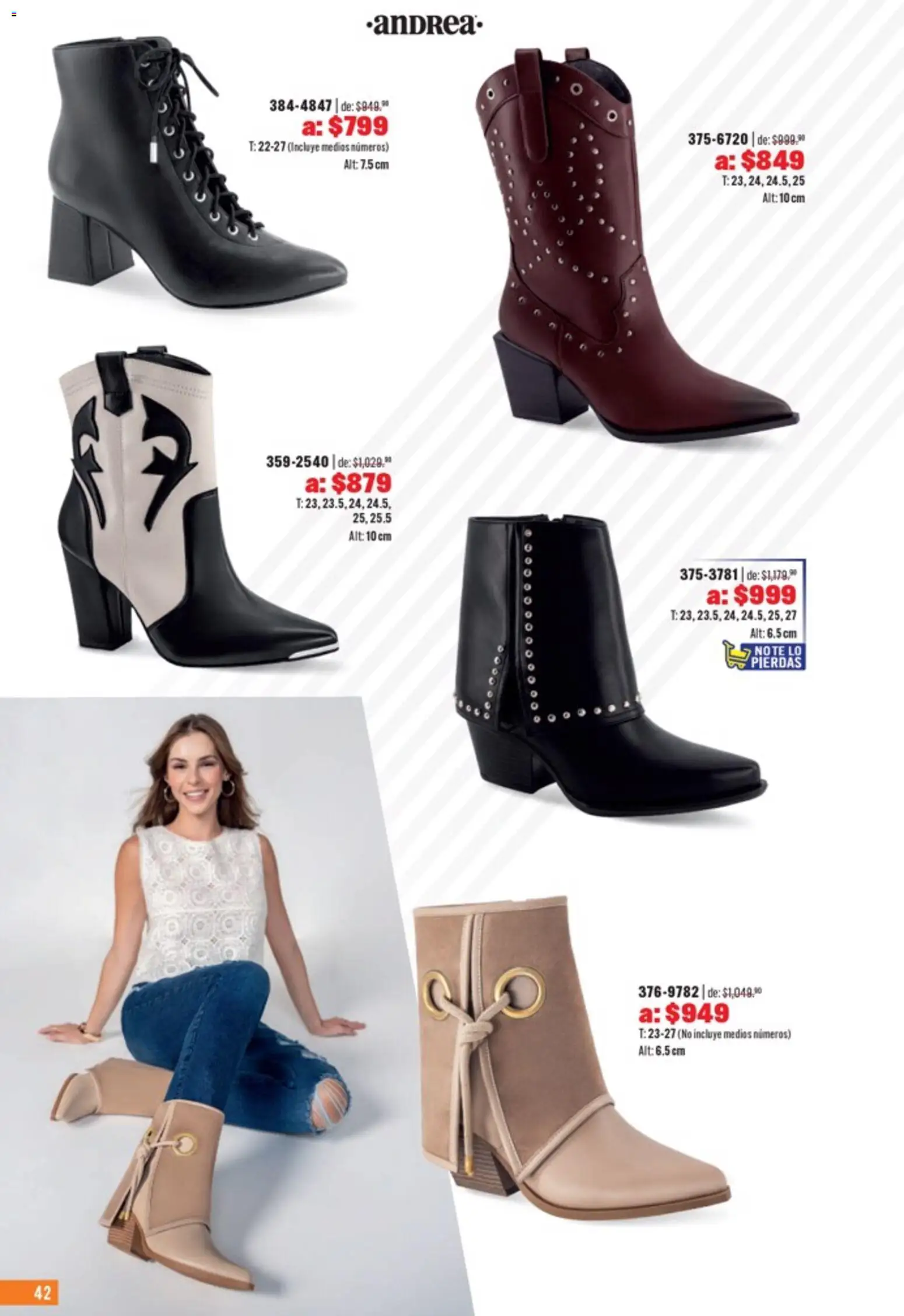 Nuevas ofertas de Andrea válidas en toda la República Mexicana desde el 05.04.2026. ¡Encuentra las mejores ofertas en Andrea catálogo Outlet! | Página: 42