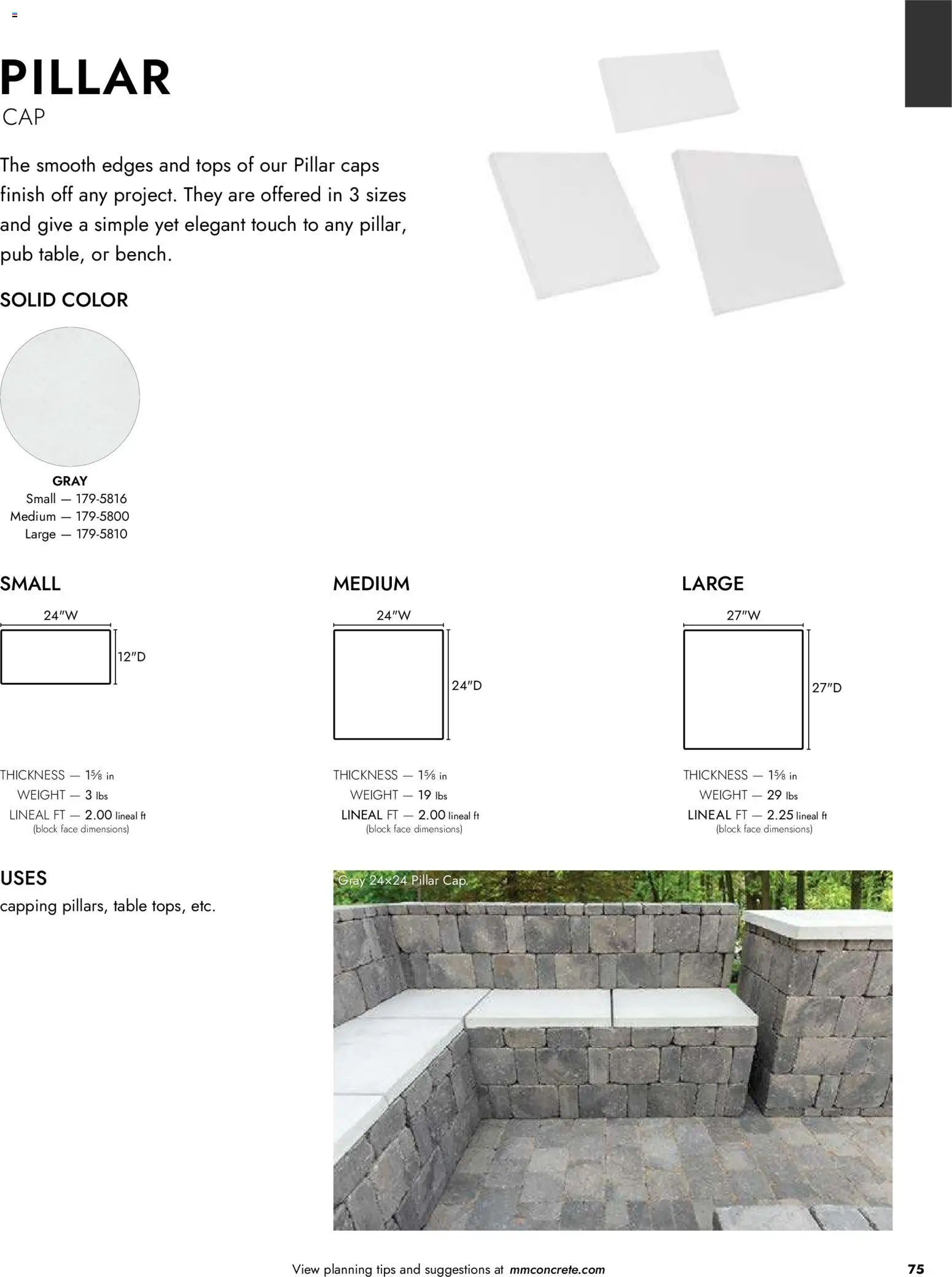 Menards Landscape Catalog - valid from 02.04.2026 | Page: 75 | Products: Table, Weight