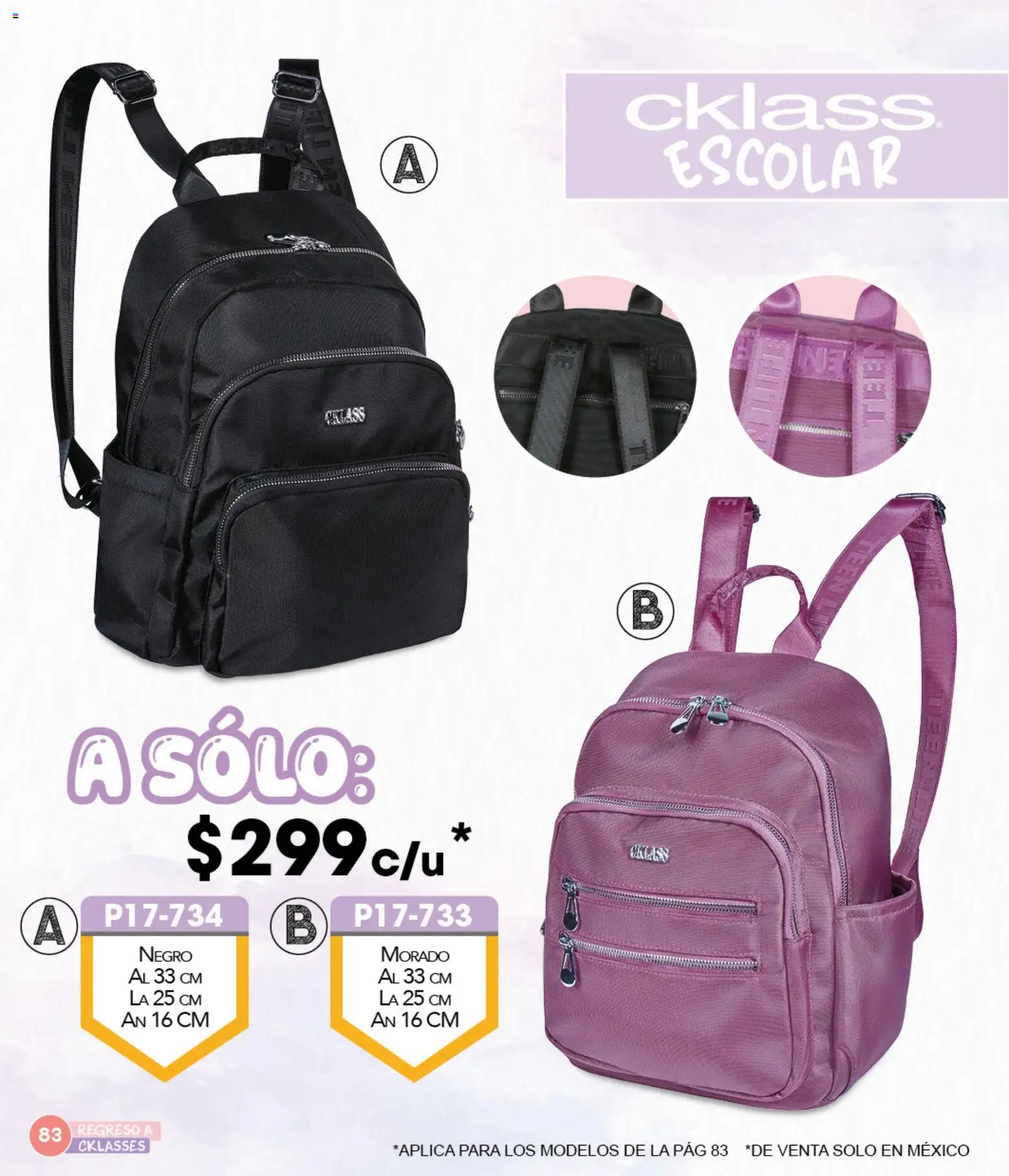 Nuevas ofertas de Cklass válidas en toda la República Mexicana desde el 05.12.2025. ¡Encuentra las mejores ofertas en Cklass catálogo Especial Regreso a Clases! | Página: 84