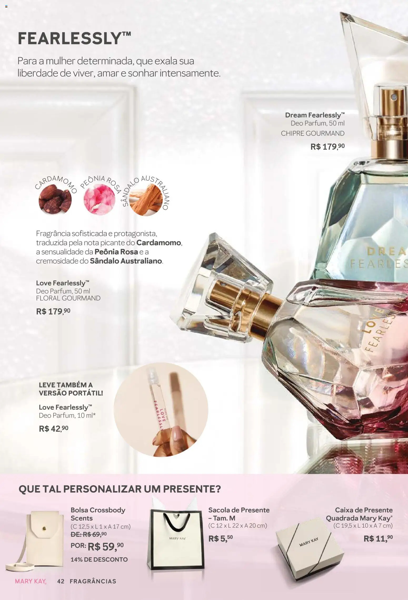 Mary Kay Folheto - válido de 01.01.2026 | Página: 42 | Produtos: Fragrância, Caixa, Bolsa