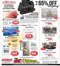 Preview of ABC Warehouse weekly ads valid from 29.03.2026