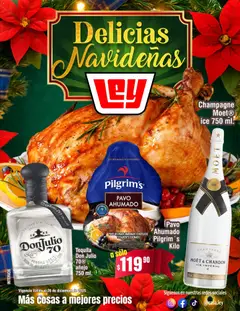 Vista previa de Casa Ley folleto Delicias Navideñas, nuevo folleto de la tienda, válido en México a partir del 19.12.2025