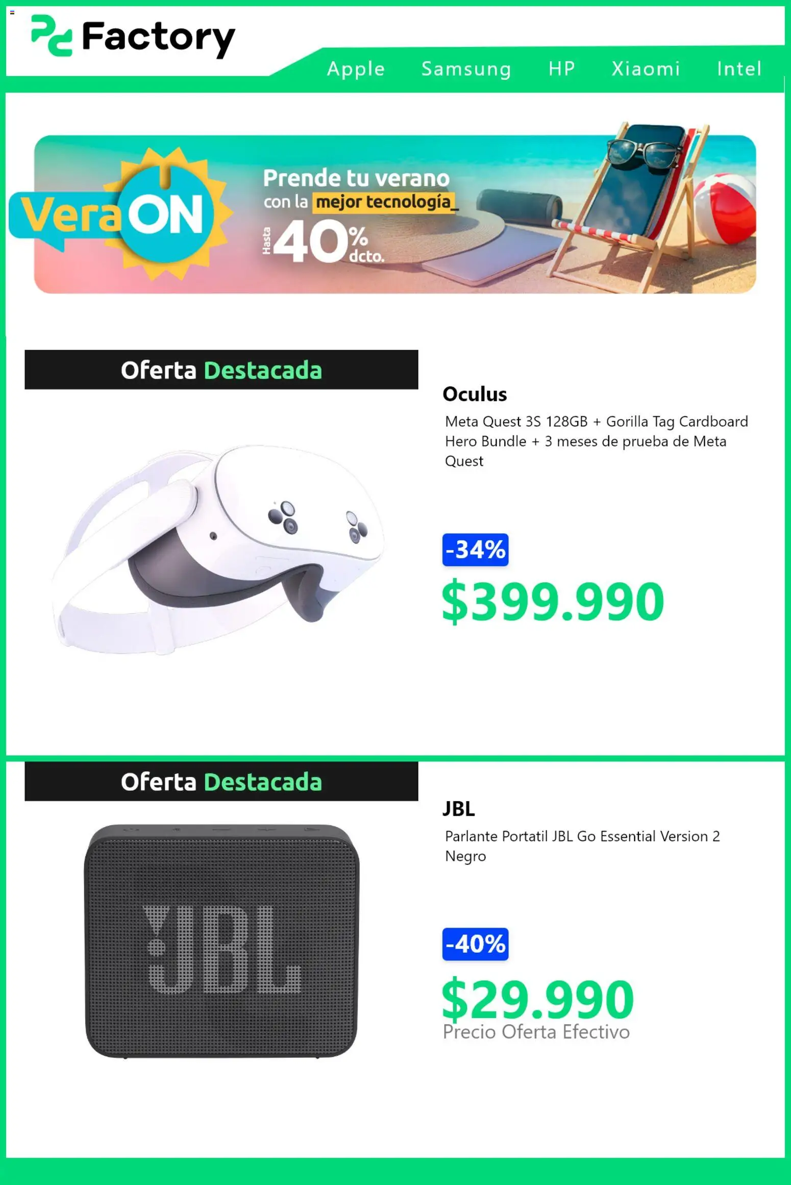 PC Factory ofertas  │ válido desde el 07.01.2026 | Página: 4 | Productos: Parlante