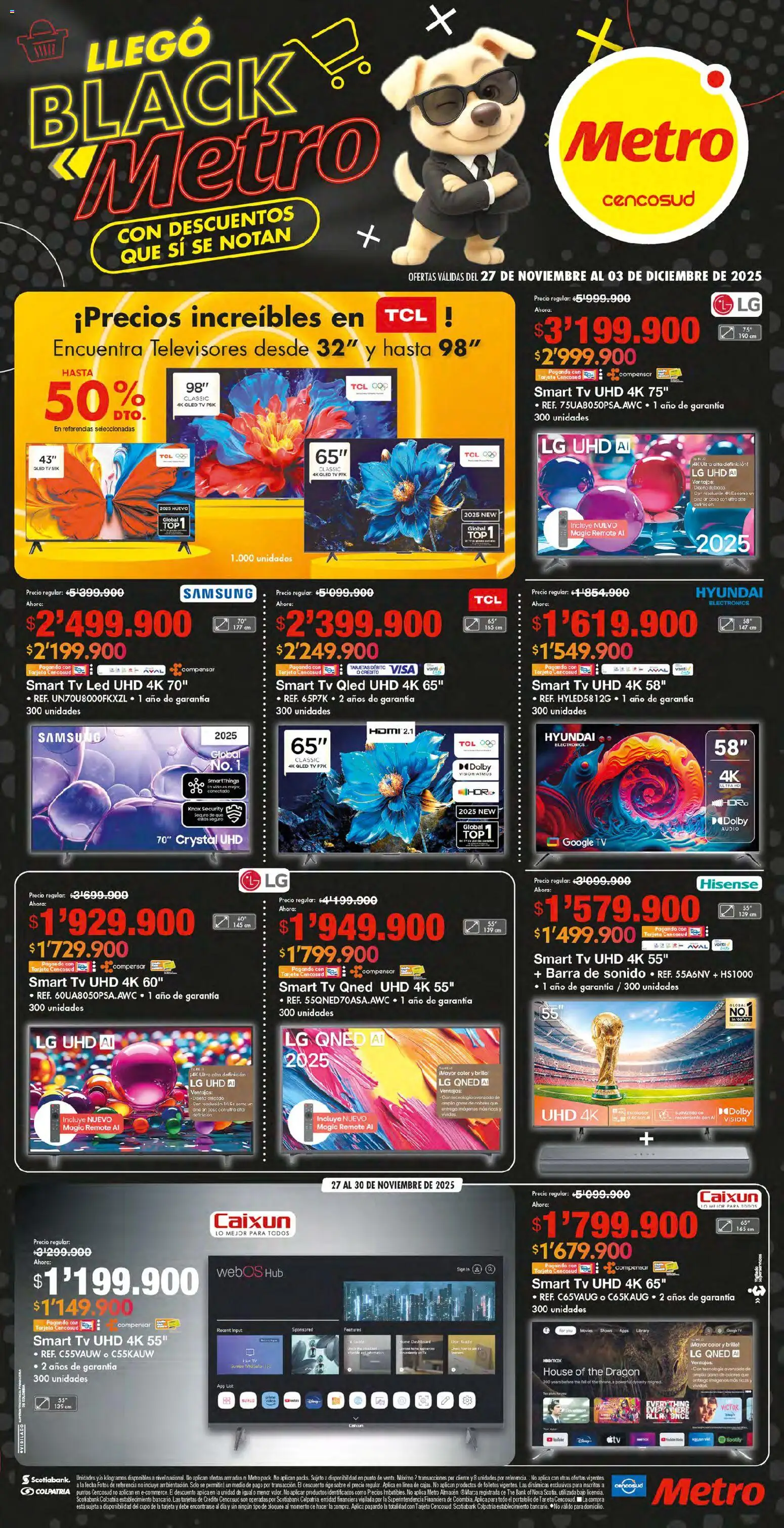 Metro revista - valida desde el 27.11.2025 | Página: 1 | Productos: Té, Audio, Brillo, Top